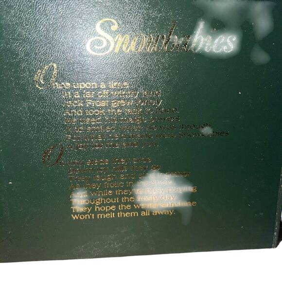 Vintage Department 56 Snowbabies Winter Tales “Why Dont You Talk” figurine - Picture 6 of 7